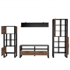 Red Living Ensemble meubles TV Norddal III (4 él.) - Imitation noyer / Noir 19 Red Living Ensemble meubles TV Norddal III (4 él.) - Imitation noyer / Noir -Meubles de salon Soldes 1000310667 211125 14554100087 DETAILS P000000001000310667