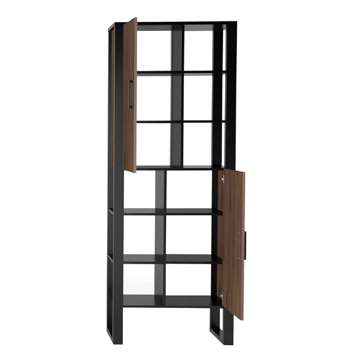 Red Living Ensemble meubles TV Norddal III (4 él.) - Imitation noyer / Noir 13 Red Living Ensemble meubles TV Norddal III (4 él.) - Imitation noyer / Noir – Image 11