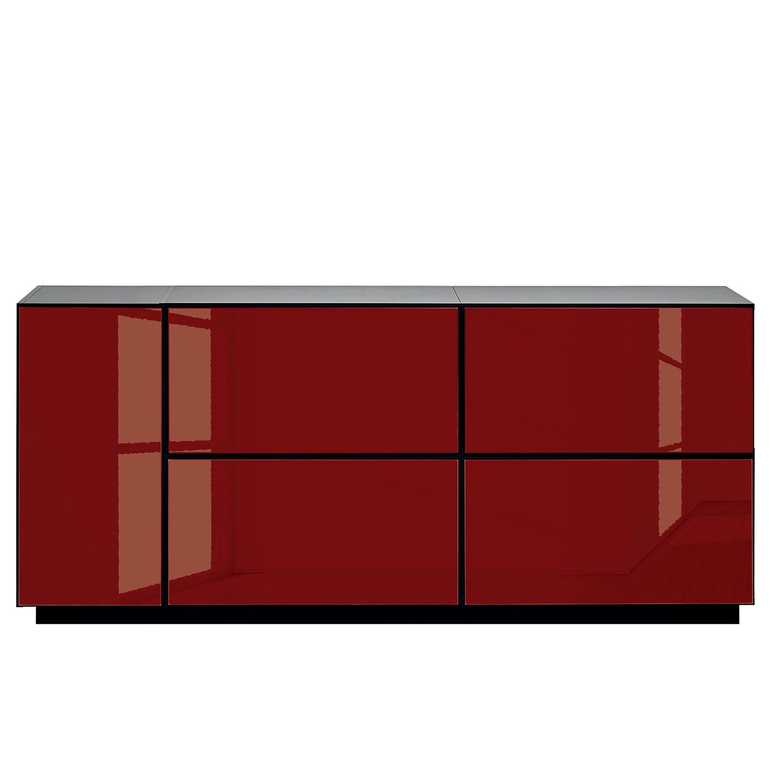 Now! by hülsta Buffet now to go colour IV - Rubin brillant / Gris diamant 5 Now! by hülsta Buffet now to go colour IV - Rubin brillant / Gris diamant – Image 3