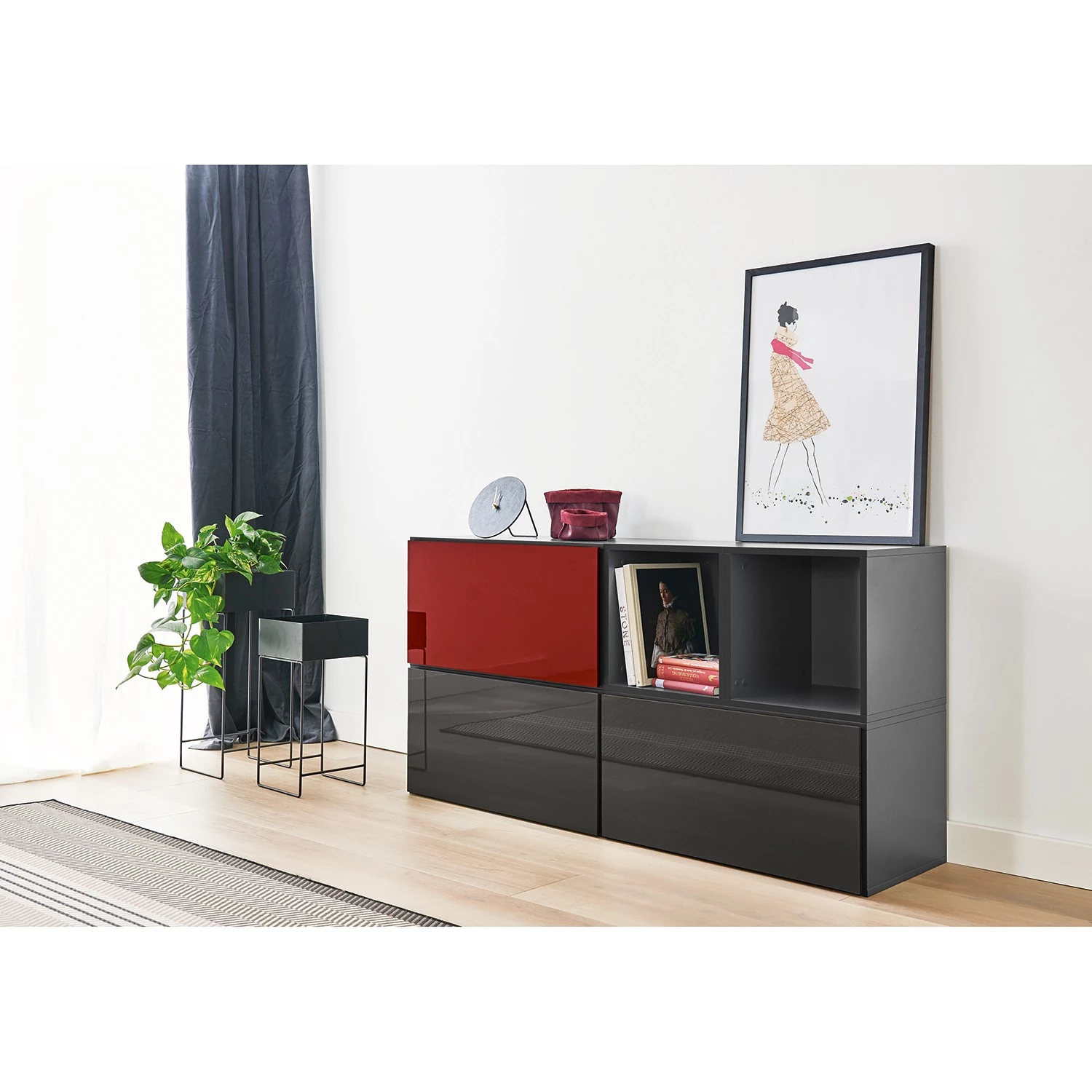 Now! by hülsta Ensemble now to go colour II (5 élém.) - Rubin brillant / Gris diamant brillant 5 Now! by hülsta Ensemble now to go colour II (5 élém.) - Rubin brillant / Gris diamant brillant – Image 3