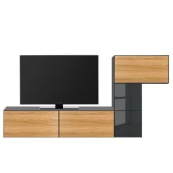 Now! by hülsta Ensemble now to go colour V (5 élém.) - Gris diamant brillant / Chêne naturel