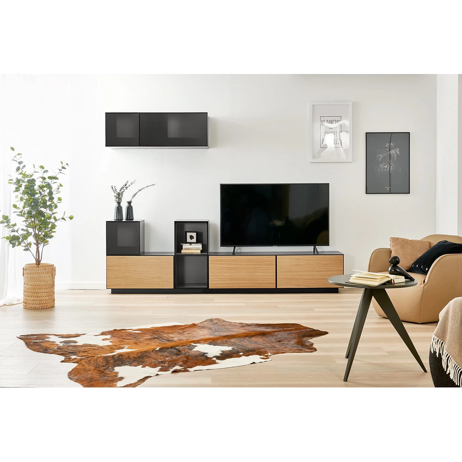 Now! by hülsta Ensemble now to go colour III (8 élém.) - Gris diamant brillant / Chêne naturel 4 Now! by hülsta Ensemble now to go colour III (8 élém.) - Gris diamant brillant / Chêne naturel – Image 2