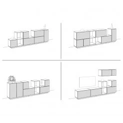 Now! by hülsta Ensemble now to go colour III (8 élém.) - Gris diamant brillant / Chêne naturel 32 Now! by hülsta Ensemble now to go colour III (8 élém.) - Gris diamant brillant / Chêne naturel -Meubles de salon Soldes 1000311284 211201 14490200904 SKETCH DETAILS P000000001000311284 sketch