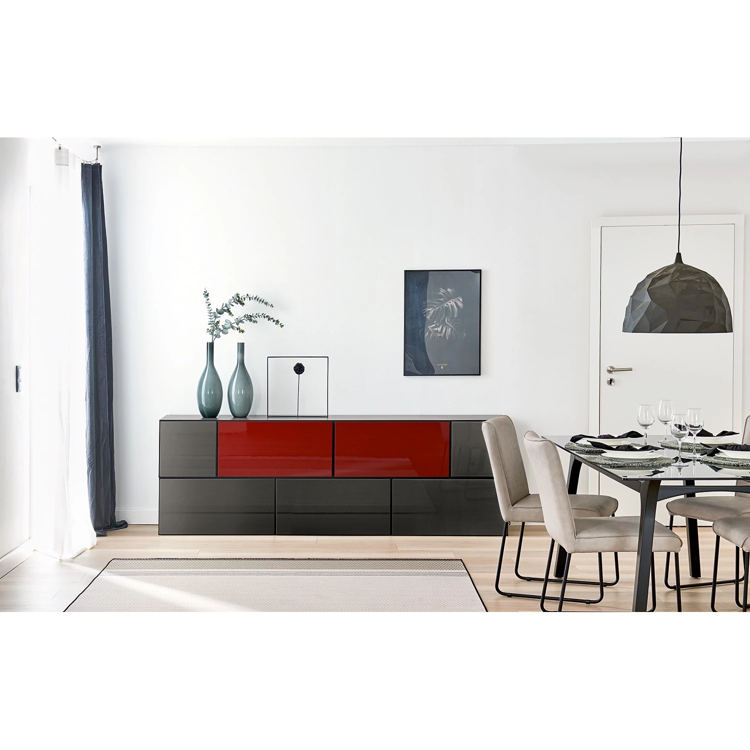 Now! by hülsta Ensemble now to go colour VI (7 élém.) - Rubin brillant / Gris diamant brillant 4 Now! by hülsta Ensemble now to go colour VI (7 élém.) - Rubin brillant / Gris diamant brillant – Image 2