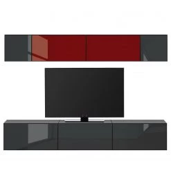 Now! by hülsta Ensemble now to go colour VI (7 élém.) - Rubin brillant / Gris diamant brillant