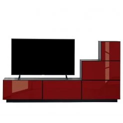 Now! by hülsta Ensemble now to go colour II (5 élém.) - Rubin brillant / Gris diamant -Meubles de salon Soldes 1000311312 211201 14491000638 DETAILS P000000001000311312