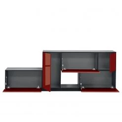 Now! by hülsta Ensemble now to go colour II (5 élém.) - Rubin brillant / Gris diamant -Meubles de salon Soldes 1000311312 211201 14491000650 DETAILS P000000001000311312