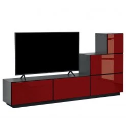 Now! by hülsta Ensemble now to go colour II (5 élém.) - Rubin brillant / Gris diamant -Meubles de salon Soldes 1000311312 220104 14270500066 DETAILS P000000001000311312