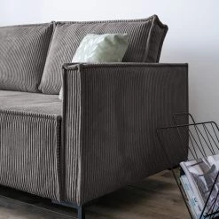 Loftscape Canapé d’angle Maura - Velours côtelé - Velours côtelé Poppy: Gris - Sans repose-pieds 20 Loftscape Canapé d’angle Maura - Velours côtelé - Velours côtelé Poppy: Gris - Sans repose-pieds -Meubles de salon Soldes 1000311494 211202 06563600080 DETAILS P000000001000311494