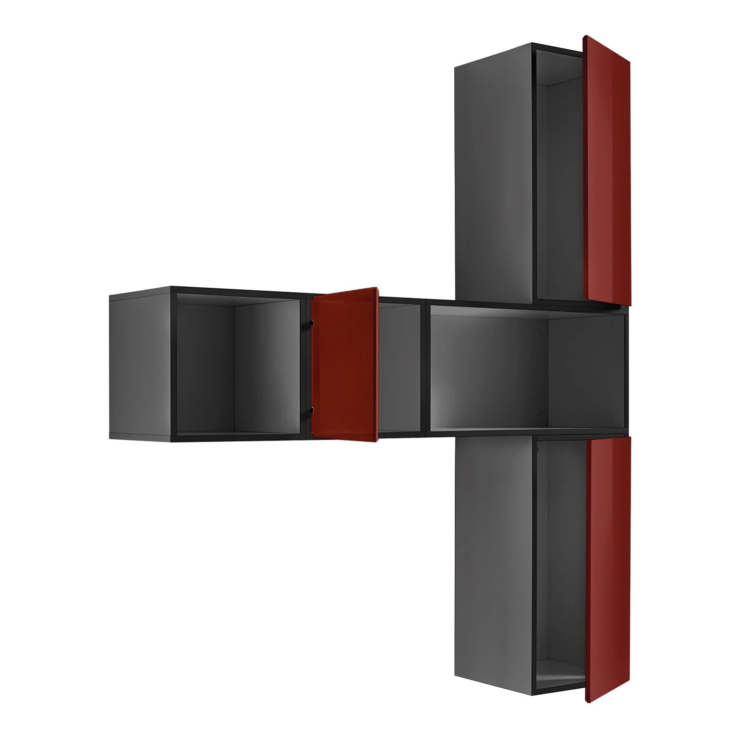 Now! by hülsta Ensemble d’entrée Now to go (5 éléments) - Rubin brillant / Gris diamant 5 Now! by hülsta Ensemble d’entrée Now to go (5 éléments) - Rubin brillant / Gris diamant – Image 4