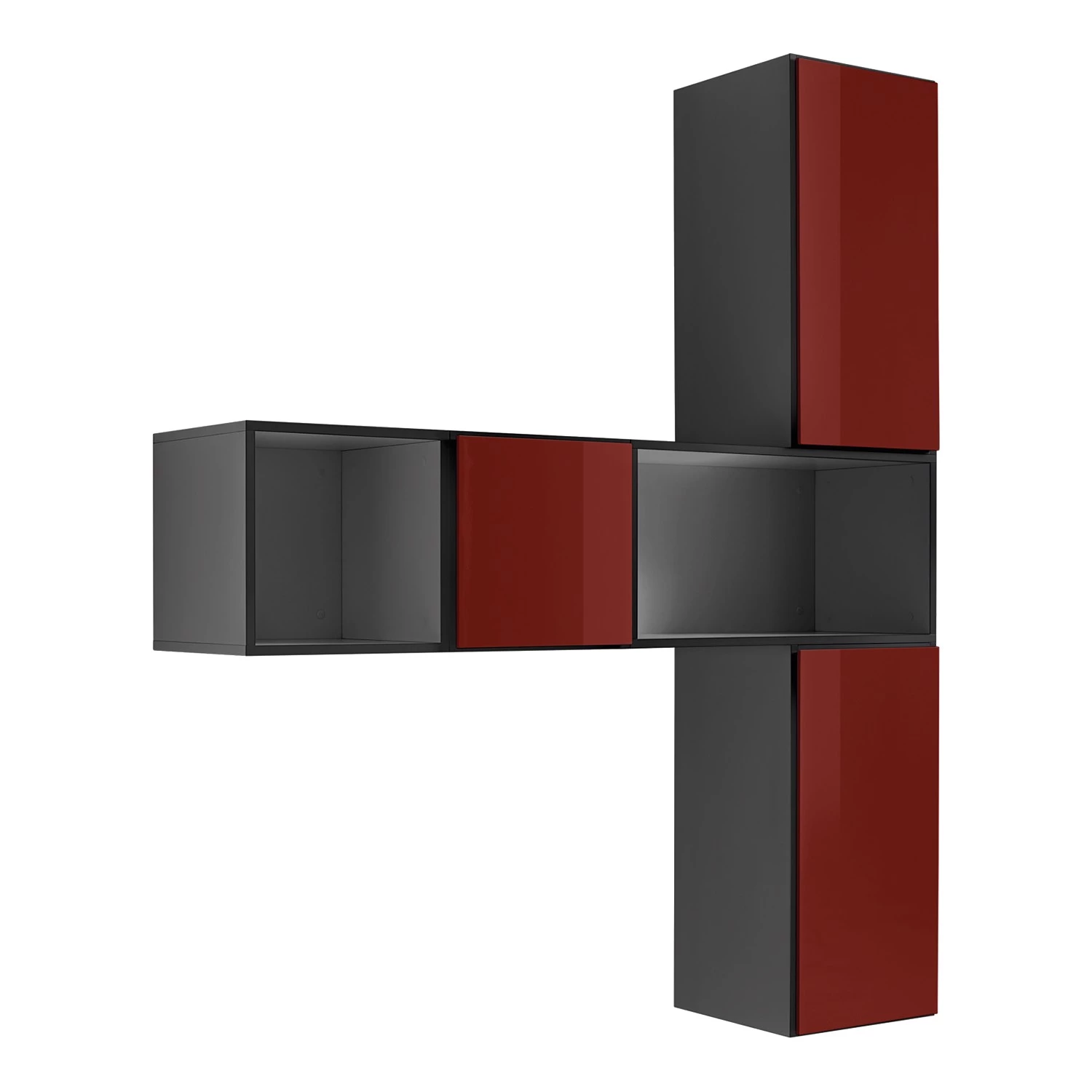 Now! by hülsta Ensemble d’entrée Now to go (5 éléments) - Rubin brillant / Gris diamant 4 Now! by hülsta Ensemble d’entrée Now to go (5 éléments) - Rubin brillant / Gris diamant – Image 3