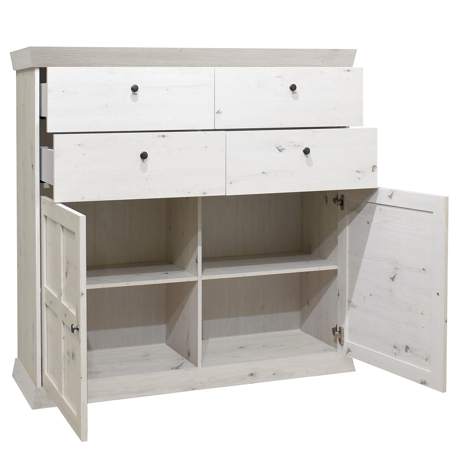 Ridgevalley Ensemble meubles TV Maiossa III (4 él.) - Imitation pin blanc 12 Ridgevalley Ensemble meubles TV Maiossa III (4 él.) - Imitation pin blanc – Image 10