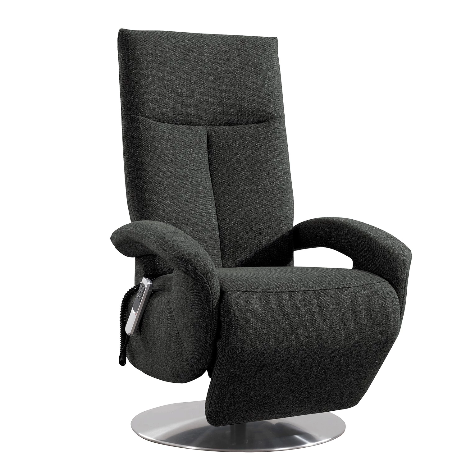 Loftscape Fauteuil relax Leesburg - Tissu Amra: Anthracite - Fonction relaxation - Sans aide au redressement - Réglage électrique : 2 moteurs avec câble 8 Loftscape Fauteuil relax Leesburg - Tissu Amra: Anthracite - Fonction relaxation - Sans aide au redressement - Réglage électrique : 2 moteurs avec câble – Image 6
