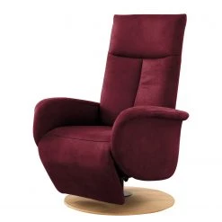 Loftscape Fauteuil relax Nesebar I - Microfibre Flavie: Bordeaux - Fonction relaxation - Sans aide au redressement - Réglage manuel