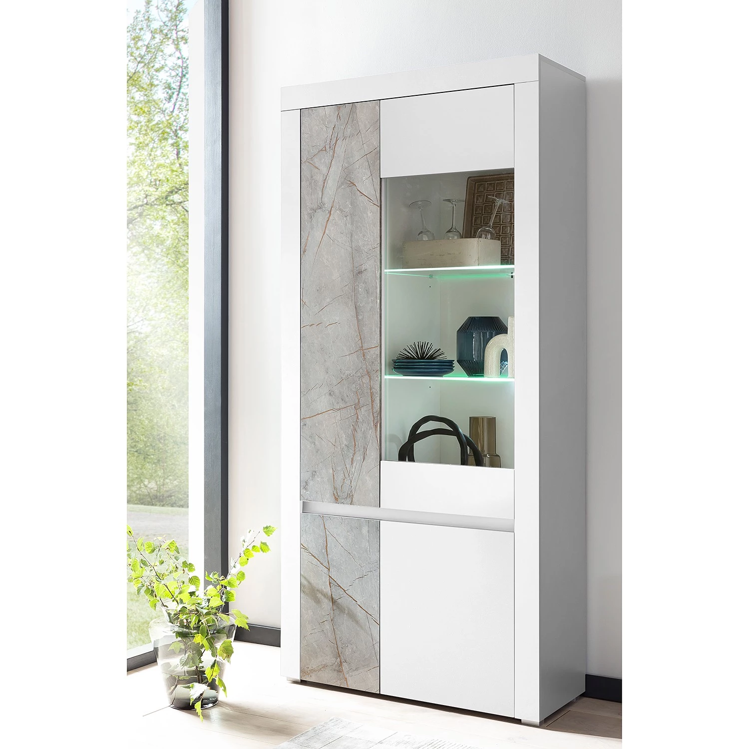 Loftscape Vitrine Stonda II - Blanc 4 Loftscape Vitrine Stonda II - Blanc – Image 2