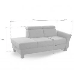 Fredriks Méridienne Eustis - Tissage à plat - Tissu Amra: Anthracite - Méridienne courte à droite (vue de face) -Meubles de salon Soldes 1000314618 211221 130520001312 SKETCH DETAILS P000000001000314618 sketch