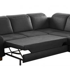 Fredriks Canapé d’angle Kikuu - Microfibre - Microfibre Taeko: Noir - Méridienne longue à droite (vue de face) - Avec fonction couchage 27 Fredriks Canapé d’angle Kikuu - Microfibre - Microfibre Taeko: Noir - Méridienne longue à droite (vue de face) - Avec fonction couchage -Meubles de salon Soldes 1000314634 211221 13052400978 DETAILS P000000001000314634