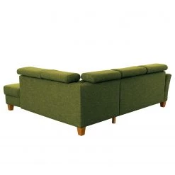 Fredriks Canapé d’angle Eustis - Tissage à plat - Tissu Amra: ert pistache - Méridienne longue à droite (vue de face) - Sans fonction couchage -Meubles de salon Soldes 1000314664 211221 13053501087 DETAILS P000000001000314664