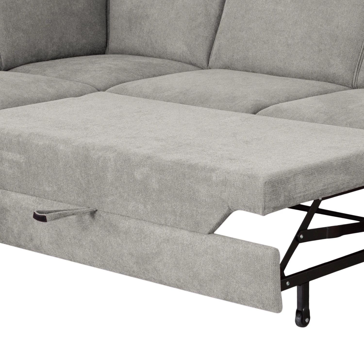 Fredriks Canapé d’angle Ford Point - Tissage à plat - Tissu Palila: Granite - Méridienne longue à gauche (vue de face) - Avec fonction couchage 9 Fredriks Canapé d’angle Ford Point - Tissage à plat - Tissu Palila: Granite - Méridienne longue à gauche (vue de face) - Avec fonction couchage – Image 7