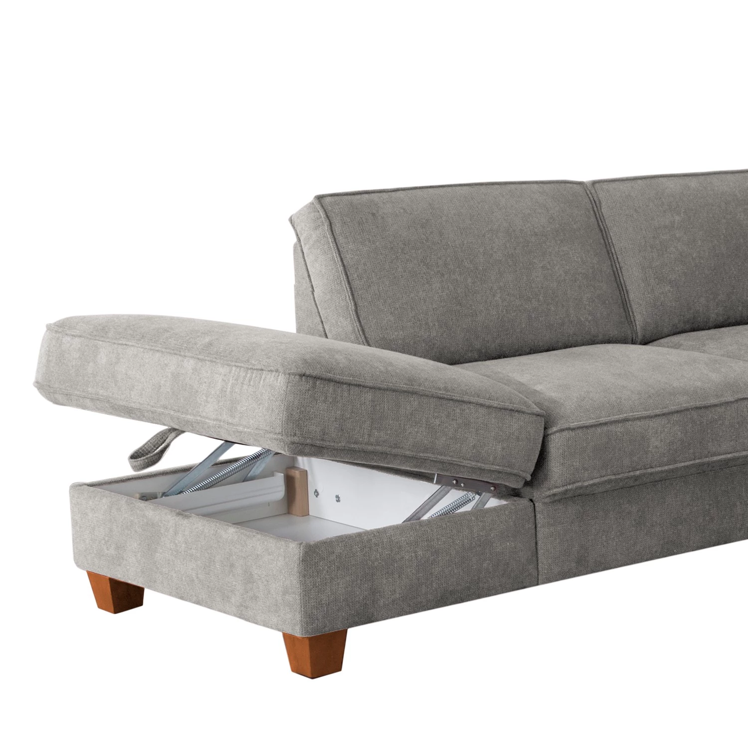 Fredriks Canapé d’angle Ford Point - Tissage à plat - Tissu Palila: Granite - Méridienne longue à gauche (vue de face) - Avec fonction couchage 12 Fredriks Canapé d’angle Ford Point - Tissage à plat - Tissu Palila: Granite - Méridienne longue à gauche (vue de face) - Avec fonction couchage – Image 10