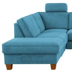 Fredriks Canapé panoramique Ford Point - Tissage à plat - Tissu Palila: Bleu clair - Méridienne longue à gauche (vue de face) - Avec fonction couchage -Meubles de salon Soldes 1000314727 211221 13062101796 DETAILS P000000001000314727