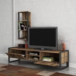 Red Living Ensemble meubles TV Lando (2 éléments) - Imitation noyer / Gris 12 Red Living Ensemble meubles TV Lando (2 éléments) - Imitation noyer / Gris -Meubles de salon Soldes 1000314893 211214 13383300136 MOOD DETAILS P000000001000314893 mood