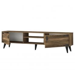 Red Living Meuble TV Arbonne - Imitation noyer / Noir 12 Red Living Meuble TV Arbonne - Imitation noyer / Noir -Meubles de salon Soldes 1000314896 211214 13383300164 DETAILS P000000001000314896