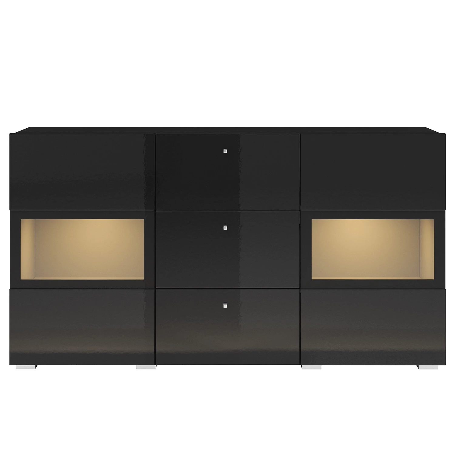 Loftscape Enfilade Adschman - Noir brillant / Noir mat 5 Loftscape Enfilade Adschman - Noir brillant / Noir mat – Image 3