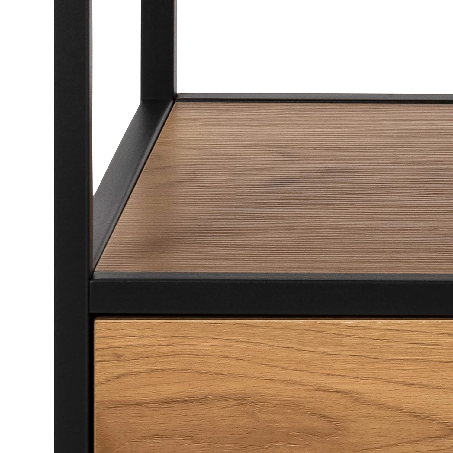 Red Living Meuble TV Coogee II - Imitation chêne sauvage / Noir 10 Red Living Meuble TV Coogee II - Imitation chêne sauvage / Noir – Image 8