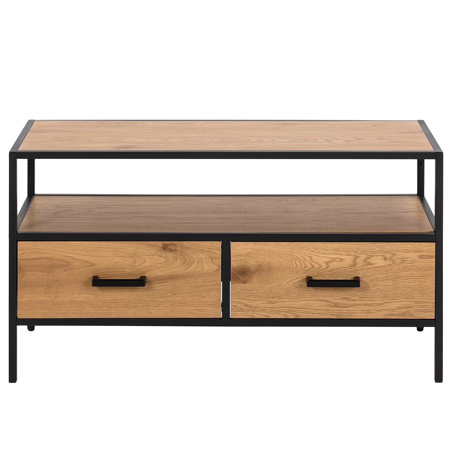 Red Living Meuble TV Coogee II - Imitation chêne sauvage / Noir 11 Red Living Meuble TV Coogee II - Imitation chêne sauvage / Noir – Image 9