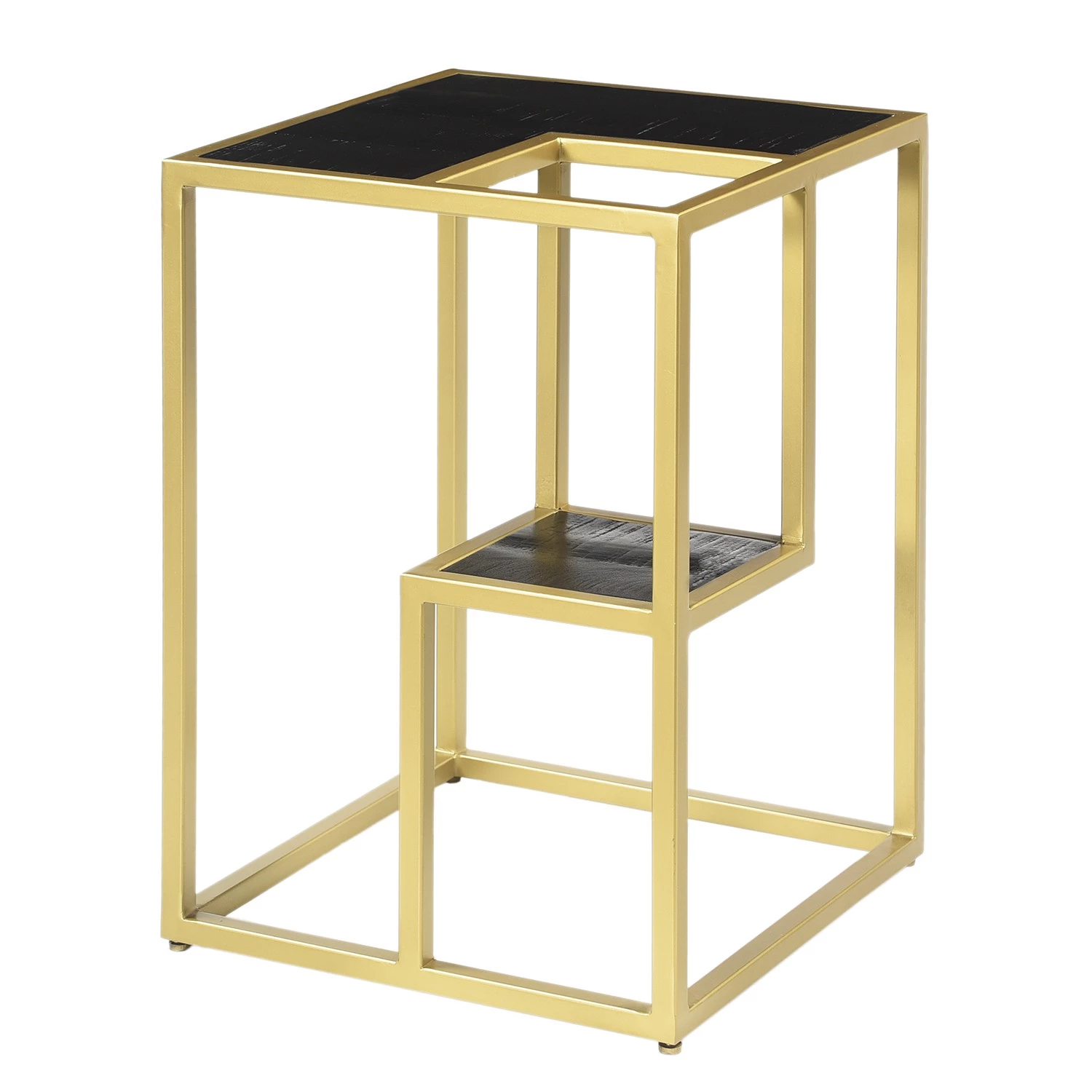 Jack & Alice Bout de canapé Nooble - Manguier massif / Métal - Manguier noir / Doré 3 Jack & Alice Bout de canapé Nooble - Manguier massif / Métal - Manguier noir / Doré