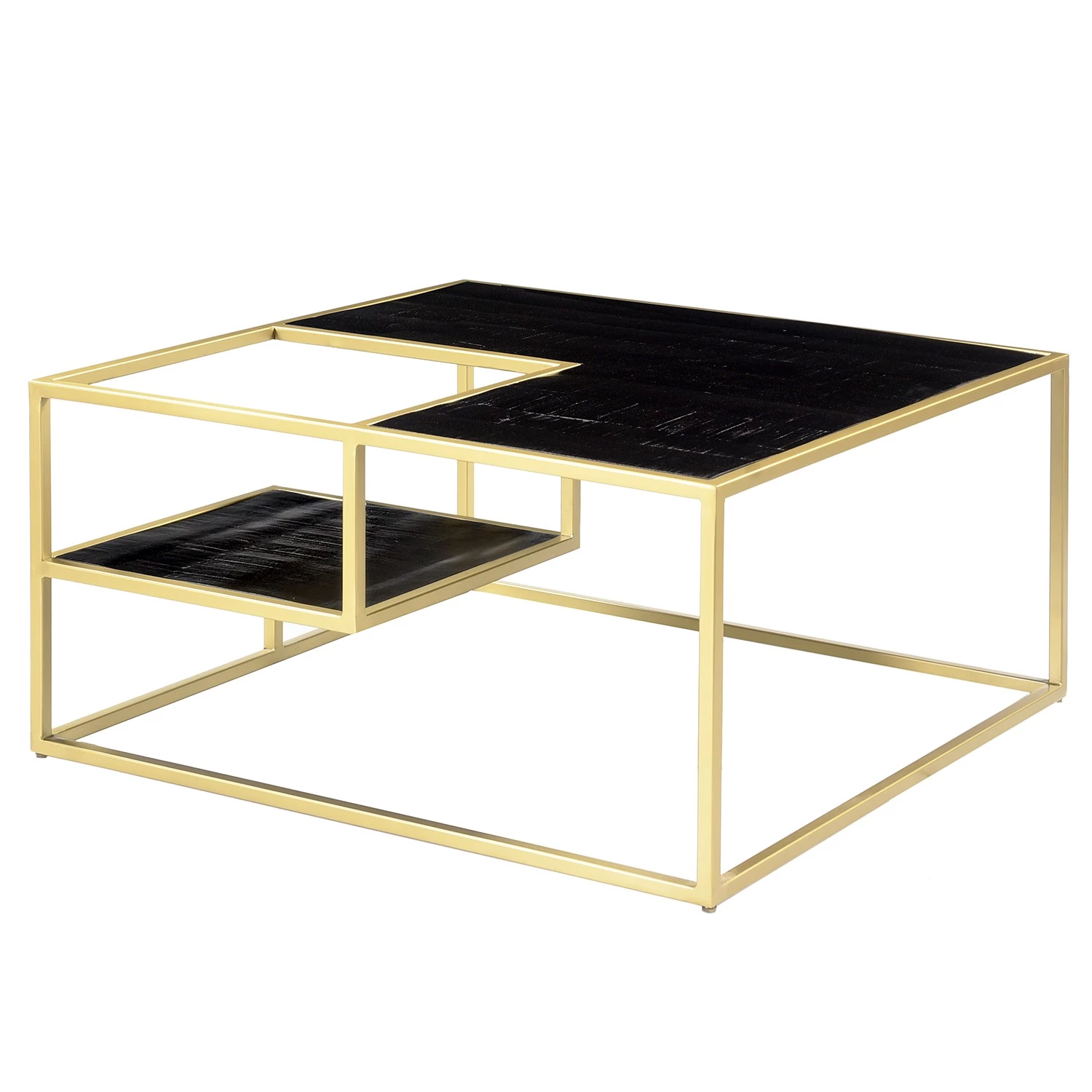 Jack & Alice Table basse Nooble - Manguier massif / Métal - Manguier noir / Doré 3 Jack & Alice Table basse Nooble - Manguier massif / Métal - Manguier noir / Doré