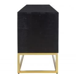 Jack & Alice Meuble TV Nooble - Manguier massif / Métal - Manguier noir / Doré 12 Jack & Alice Meuble TV Nooble - Manguier massif / Métal - Manguier noir / Doré -Meubles de salon Soldes 1000315454 220427 045 DETAILS P000000001000315454