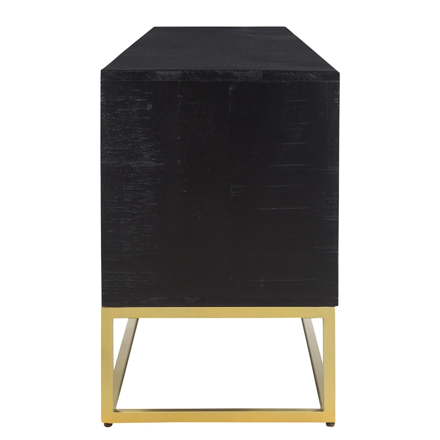 Jack & Alice Meuble TV Nooble - Manguier massif / Métal - Manguier noir / Doré 7 Jack & Alice Meuble TV Nooble - Manguier massif / Métal - Manguier noir / Doré – Image 5