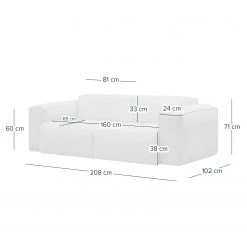 Studio Copenhagen Canapé 2 places HUDSON - Microfibre Teda: Anthracite -Meubles de salon Soldes 1000316097 220909 500 SKETCH DETAILS P000000001000316097 sketch