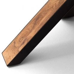 Red Living Table Kansas - Acacia massif / Métal - Acacia / Noir et acacia -Meubles de salon Soldes 1000316363 220118 12444300098 DETAILS P000000001000316363