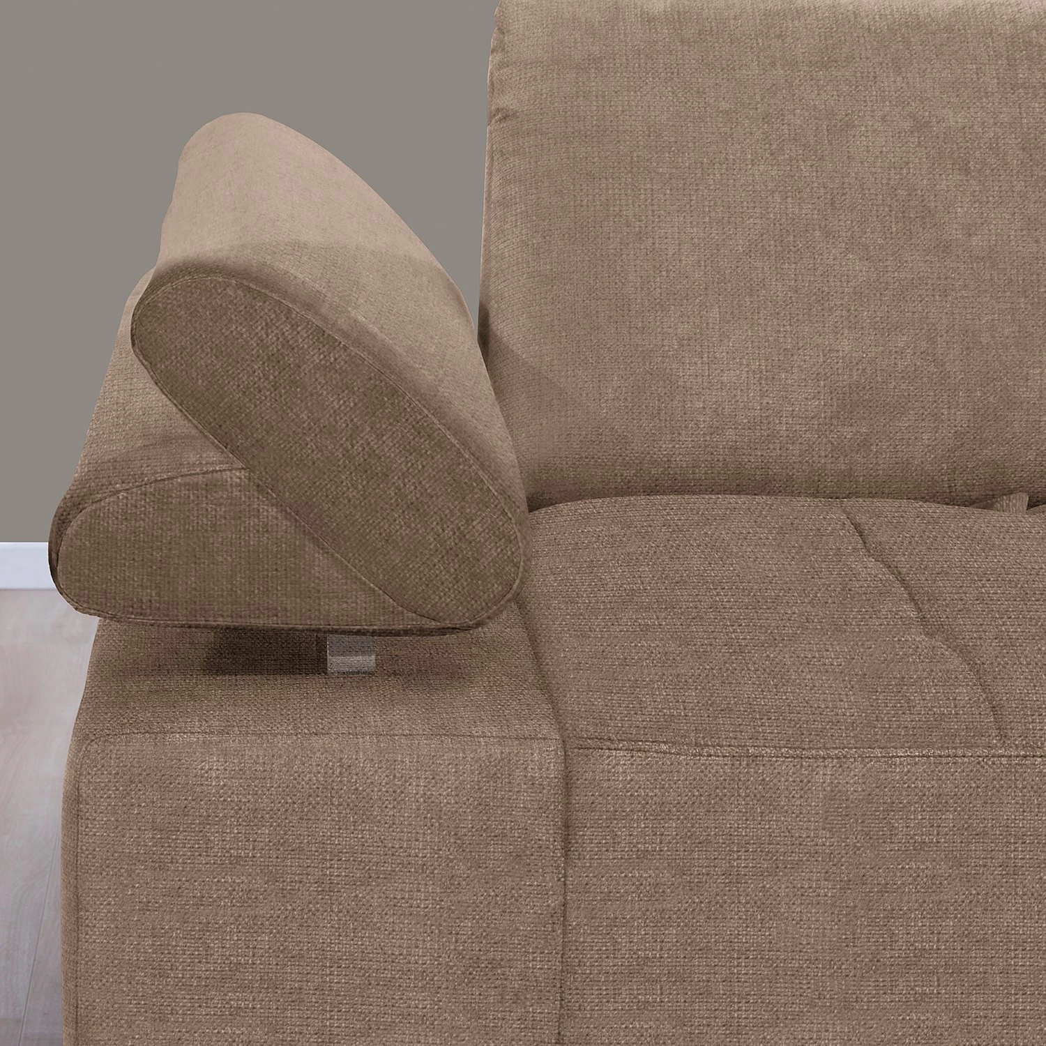 ADA trendline Canapé d’angle Neo - Tissu - Marron clair - Méridienne courte à droite (vue de face) 5 ADA trendline Canapé d’angle Neo - Tissu - Marron clair - Méridienne courte à droite (vue de face) – Image 3