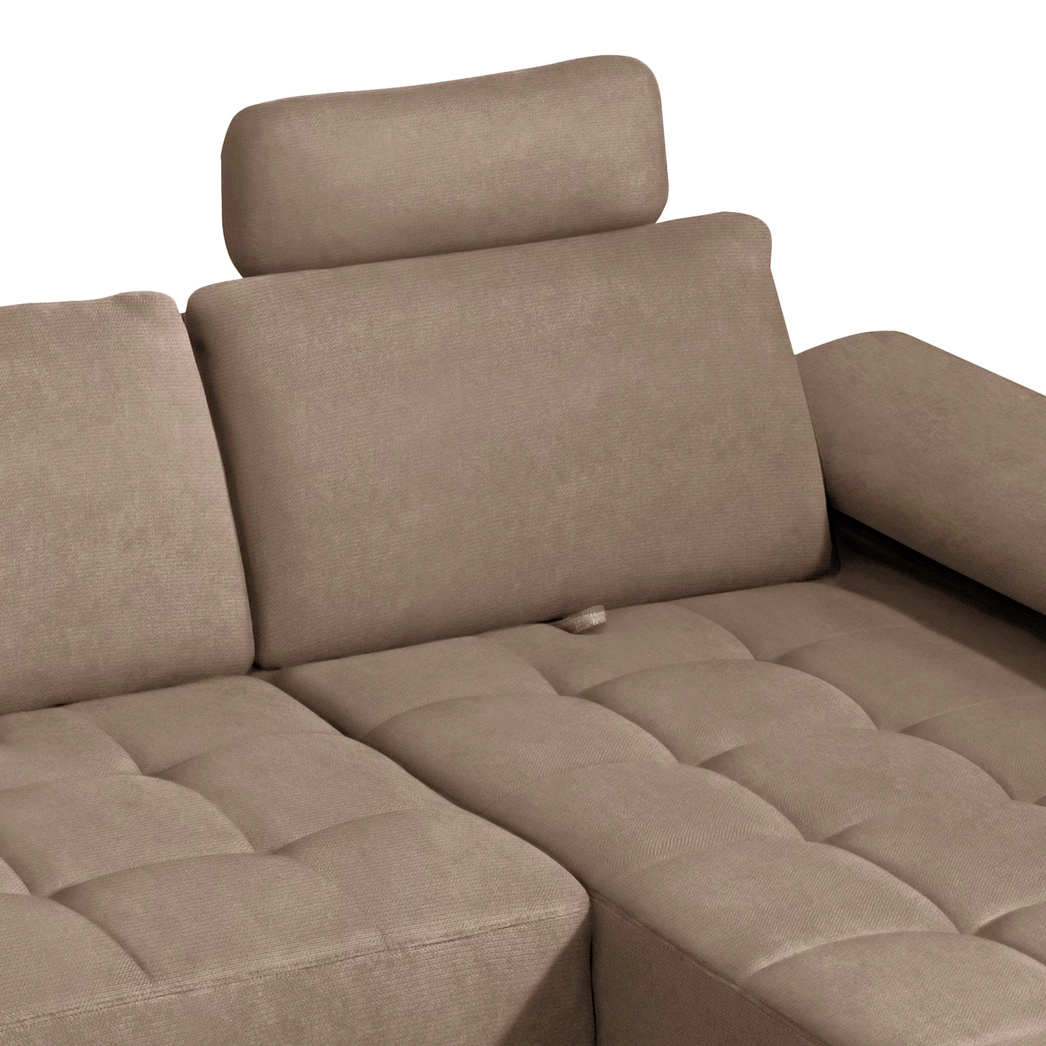 ADA trendline Canapé d’angle Neo - Tissu - Marron clair - Méridienne courte à droite (vue de face) 8 ADA trendline Canapé d’angle Neo - Tissu - Marron clair - Méridienne courte à droite (vue de face) – Image 6