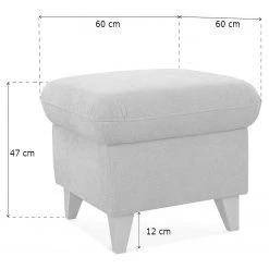 Loftscape Repose-pieds Gothem - Tissu Palila: Granite 21 Loftscape Repose-pieds Gothem - Tissu Palila: Granite -Meubles de salon Soldes 1000317030 220120 115415000564 SKETCH DETAILS P000000001000317030 sketch