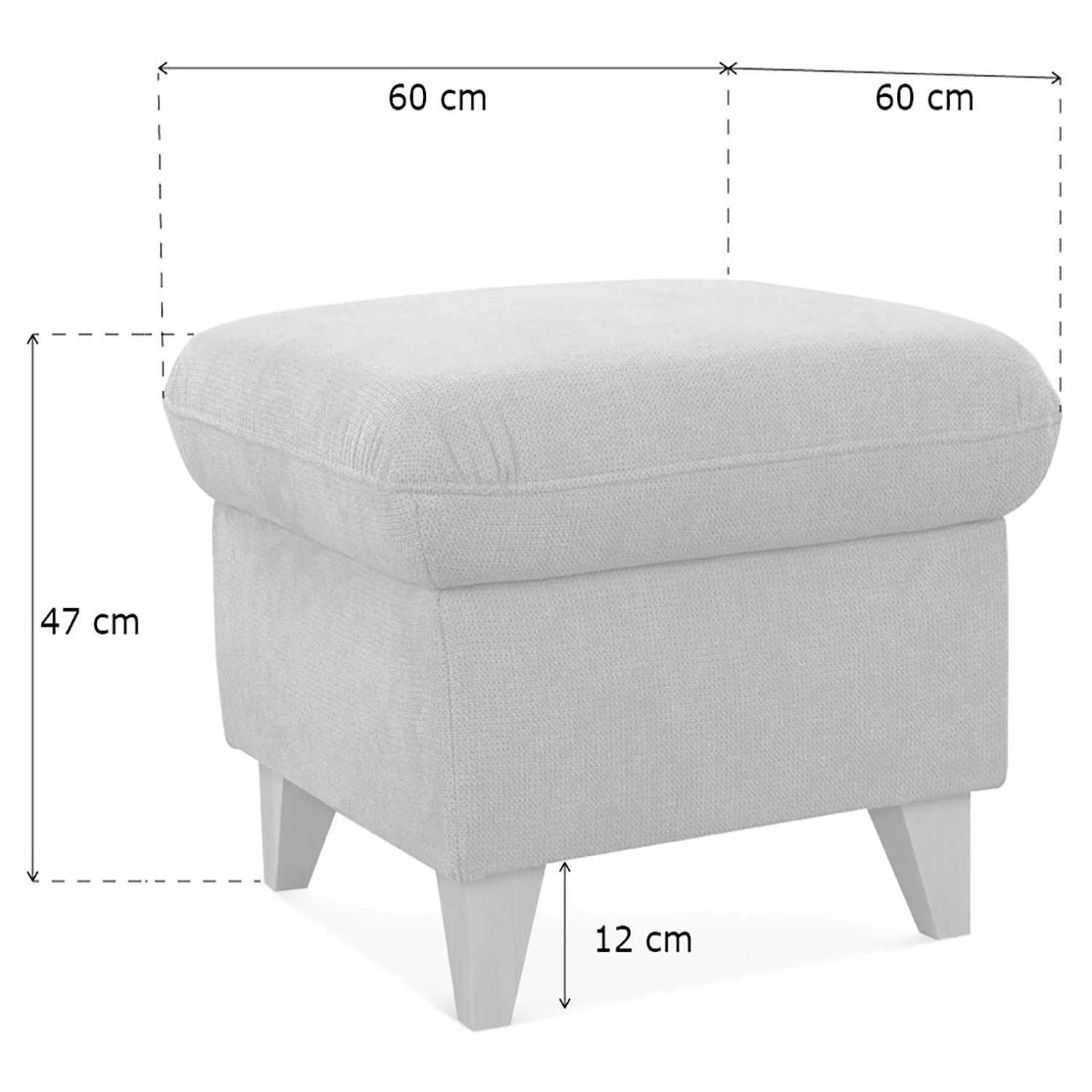 Loftscape Repose-pieds Gothem - Tissu Palila: Granite 12 Loftscape Repose-pieds Gothem - Tissu Palila: Granite – Image 10