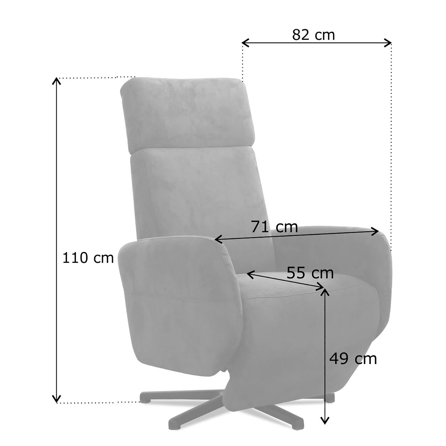 Loftscape Fauteuil relax Gosport - Microfibre Flavie: Nougat - Fonction relaxation - Avec aide au redressement - Réglage électrique : 2 moteurs avec batterie 15 Loftscape Fauteuil relax Gosport - Microfibre Flavie: Nougat - Fonction relaxation - Avec aide au redressement - Réglage électrique : 2 moteurs avec batterie – Image 13