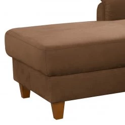 Loftscape Canapé d’angle Corvus - Microfibre Alais: Marron chocolat - Méridienne courte à gauche (vue de face) - Avec fonction couchage -Meubles de salon Soldes 1000317086 220120 11550300686 DETAILS P000000001000317086