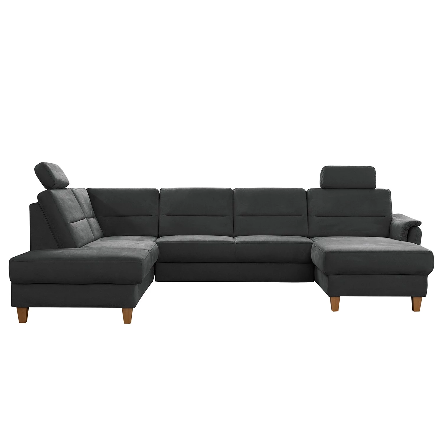 Loftscape Canapé panoramique Corvus - Microfibre Alais: Gris - Méridienne longue à gauche (vue de face) - Avec fonction couchage 7 Loftscape Canapé panoramique Corvus - Microfibre Alais: Gris - Méridienne longue à gauche (vue de face) - Avec fonction couchage – Image 5