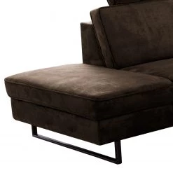 Canapé d’angle Godow I - Microfibre Flavie: Marron foncé - Méridienne longue à gauche (vue de face) -Meubles de salon Soldes 1000317113 220120 11553400963 DETAILS P000000001000317113