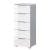 Buffet SKØP x5 - Blanc brillant / Gris soie - Largeur : 40 cm - Aluminium -Meubles de salon Soldes 1000317311 220119 14162900442 IMAGE P000000001000317311