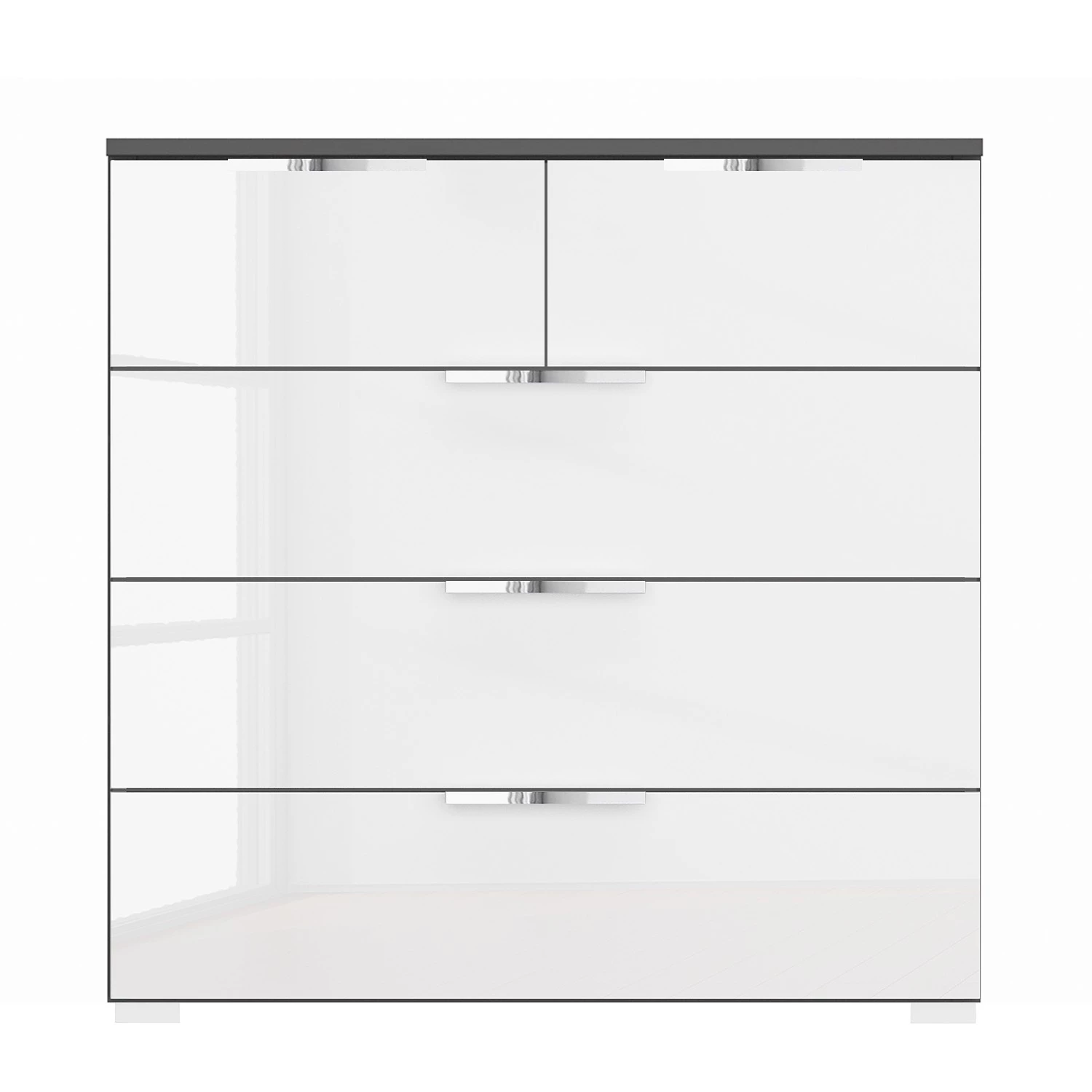 Buffet SKØP x3+2 - Blanc brillant / Graphite - Chrome 5 Buffet SKØP x3+2 - Blanc brillant / Graphite - Chrome – Image 3