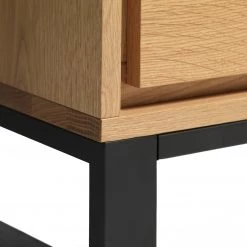 Loftscape Meuble TV Limoges - Placage en bois véritable / Métal -Chêne / Noir 16 Loftscape Meuble TV Limoges - Placage en bois véritable / Métal -Chêne / Noir -Meubles de salon Soldes 1000319417 220107 10192800055 DETAILS P000000001000319417