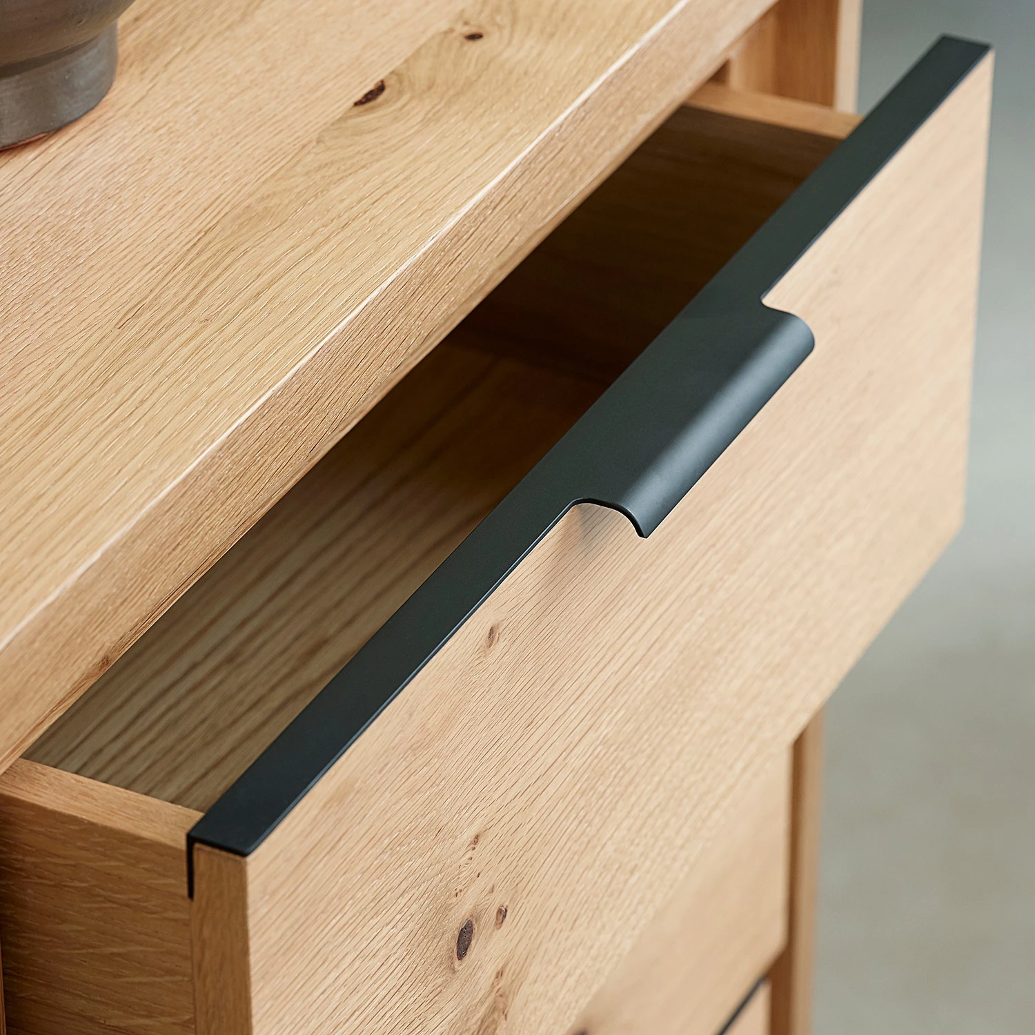 Loftscape Enfilade Limoges - Placage en bois véritable / Métal -Chêne / Noir 11 Loftscape Enfilade Limoges - Placage en bois véritable / Métal -Chêne / Noir – Image 9