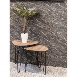 Red Living Bout de canapé Booragoon II - Métal - Imitation chêne / Noir 8 Red Living Bout de canapé Booragoon II - Métal - Imitation chêne / Noir -Meubles de salon Soldes 1000319825 220112 12122700033 MOOD DETAILS P000000001000319825 mood