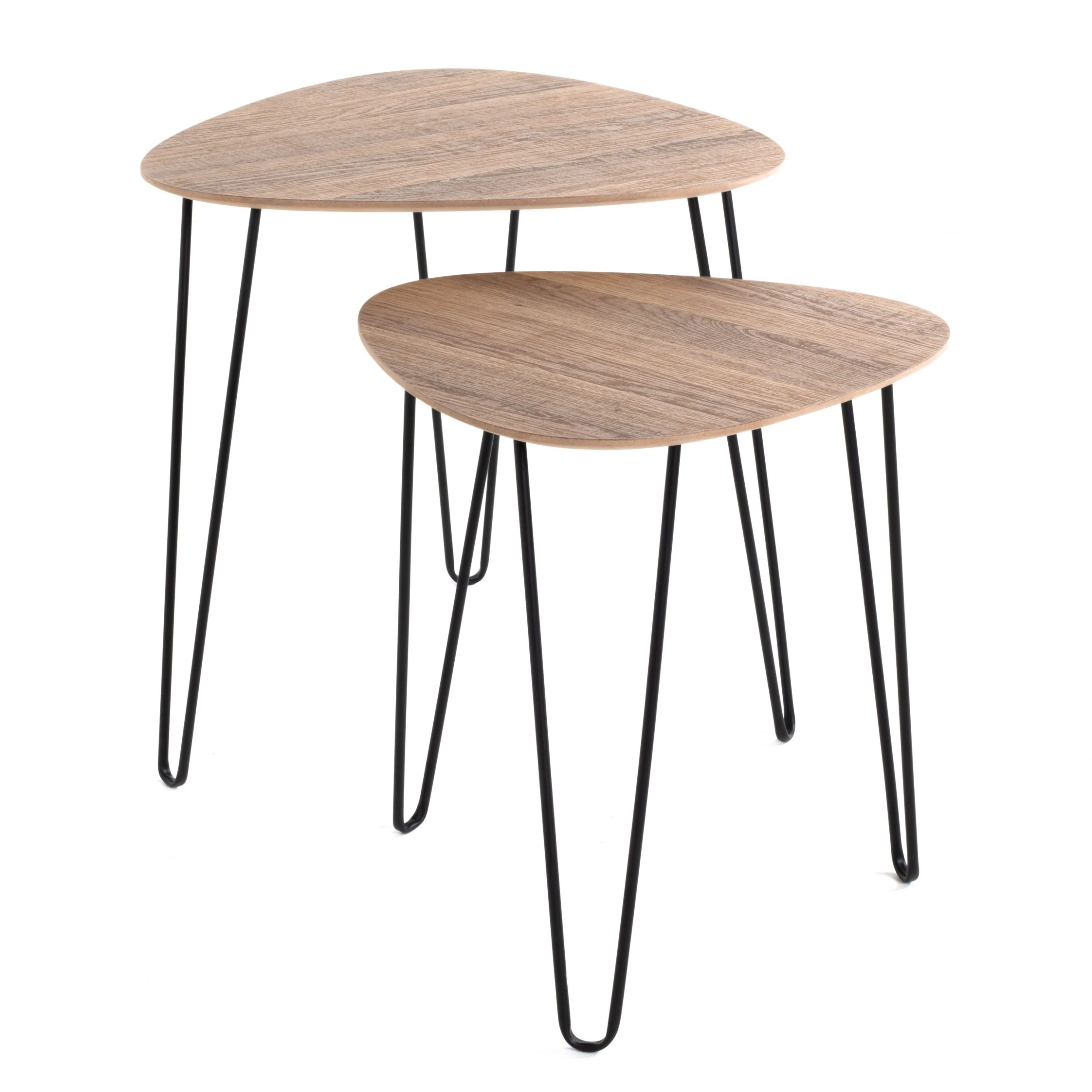 Red Living Bout de canapé Booragoon I - Métal - Imitation chêne / Noir 7 Red Living Bout de canapé Booragoon I - Métal - Imitation chêne / Noir – Image 5